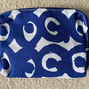 - Coins Notes phone make up wide multipurpose pouch zip closure new unused